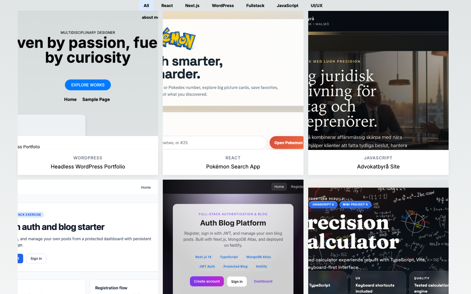 Headless WordPress Portfolio — Project overview